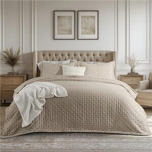 King Quilt - Ultra Soft Quilt Bedding for Modern Farmhouse Bedroom